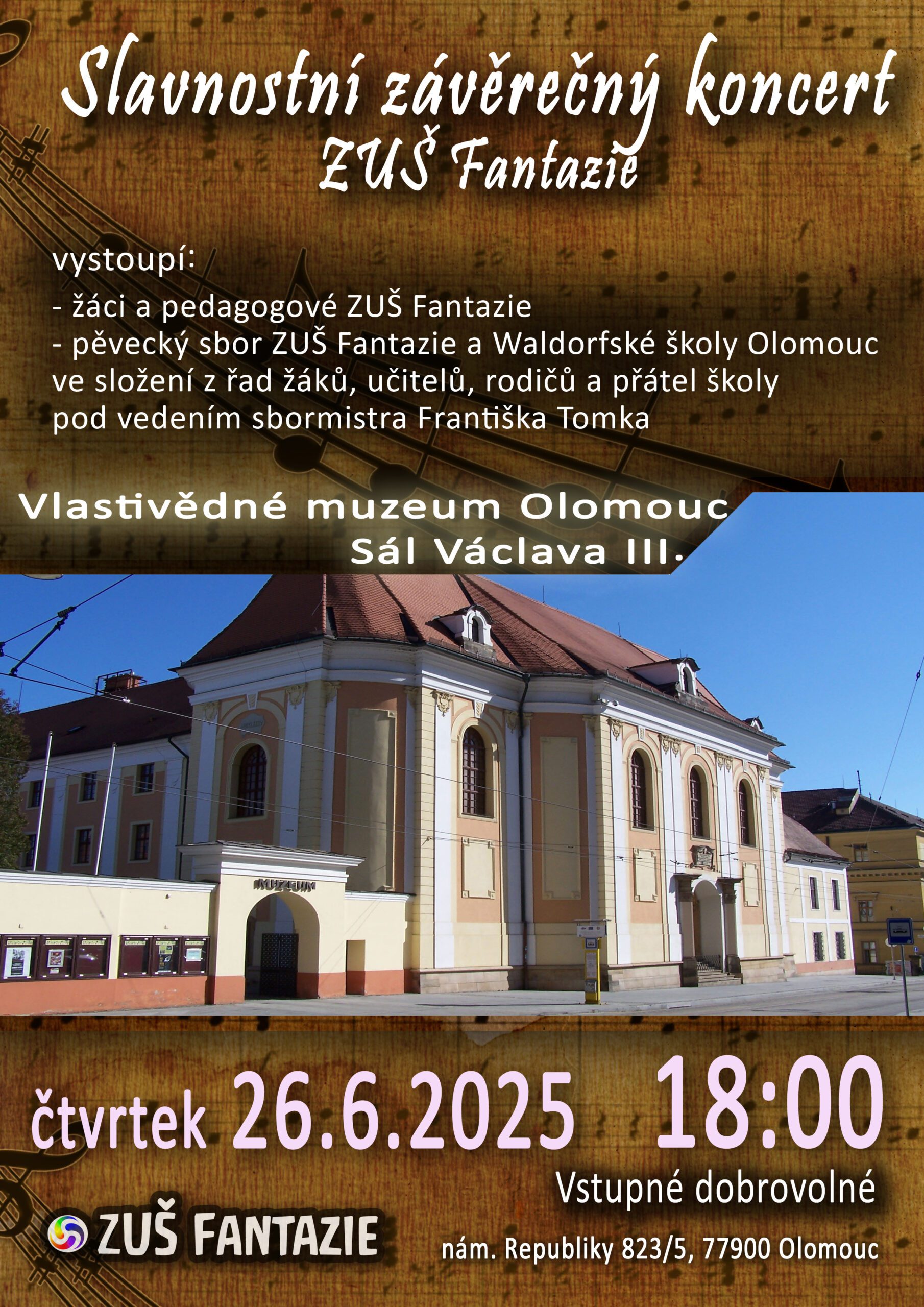 Slavnostní závěrečný koncert ZŠ fantazie